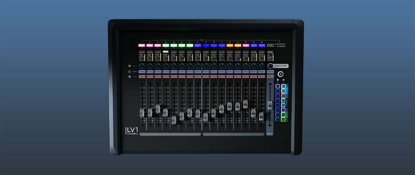 Waves LV1コンソール用 拡張フェーダー「eMotion LV1 Control」2026年2月発売予定