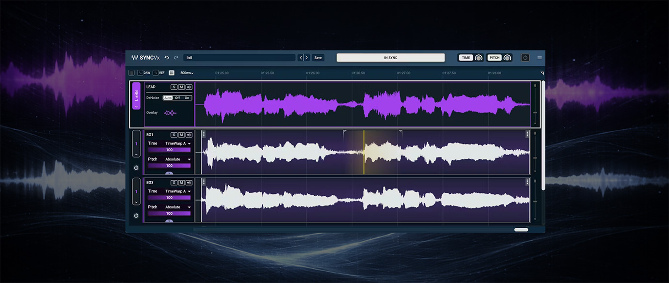 Sync Vx 新バージョン登場！<br>ボーカル・アライメントを、もっとシンプルに。
