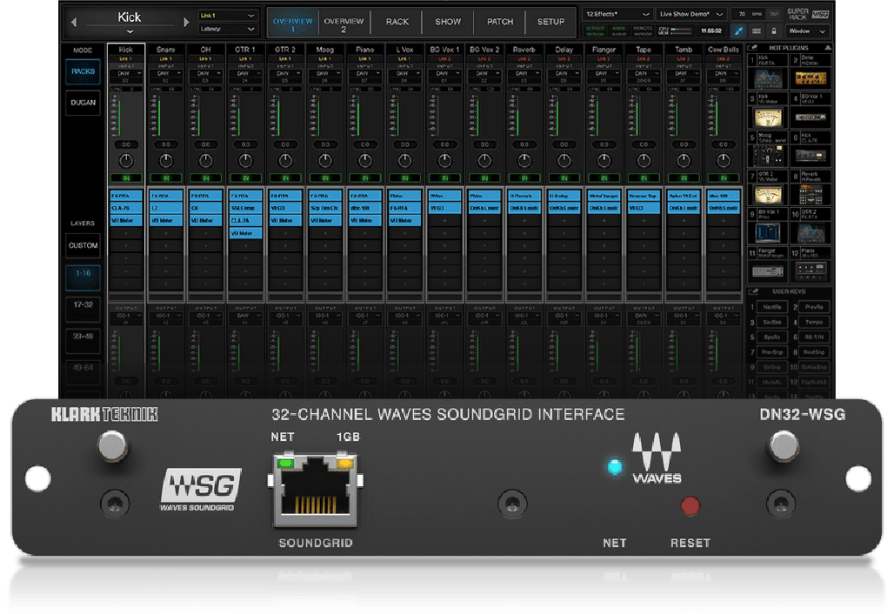 eMotion LV1 + Extreme Server-C + 32-Preamp Stagebox + Axis Scope