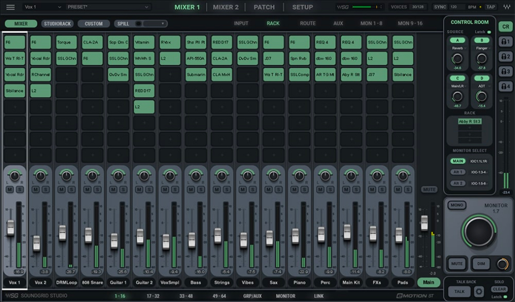 SoundGrid Studio + eMotion ST 8 Ch. Mixer