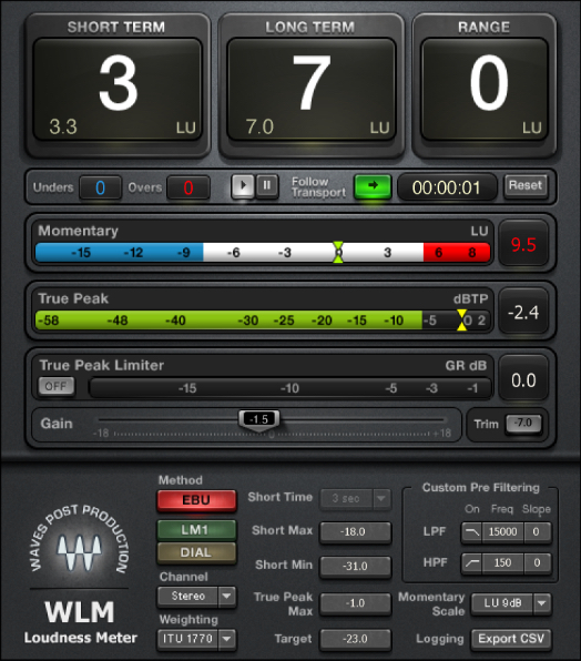 WLM Plus Loudness Meter